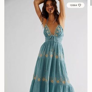 Free People Real Love Embroidered Dress Size XS